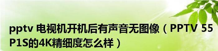 电视图像无声音问题解决方法（让你的电视画面和声音恢复正常）  第1张