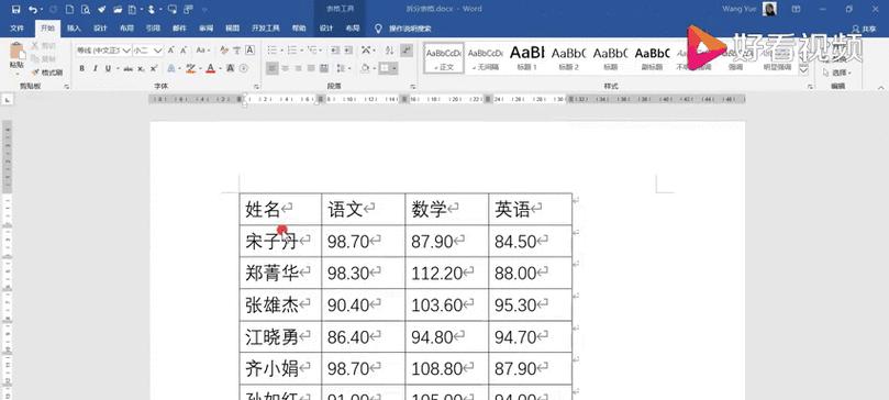 如何设置Word表格标题？表格标题设置常见问题解答？  第3张