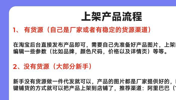 淘宝店上架产品的流程是怎样的？常见问题有哪些？  第1张